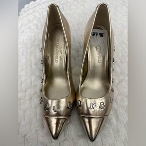 karl lagerfeld Women’s 81MM Glora Charm Stiletto Pumps